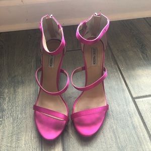 Bright pink Steve Madden heels
